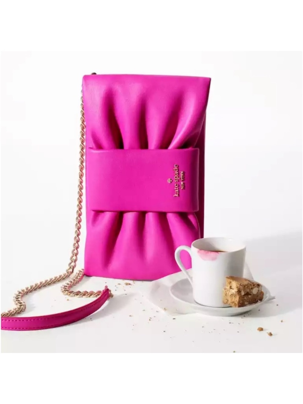 Kate Spade New York Millie Bow Flap leather Crossbody